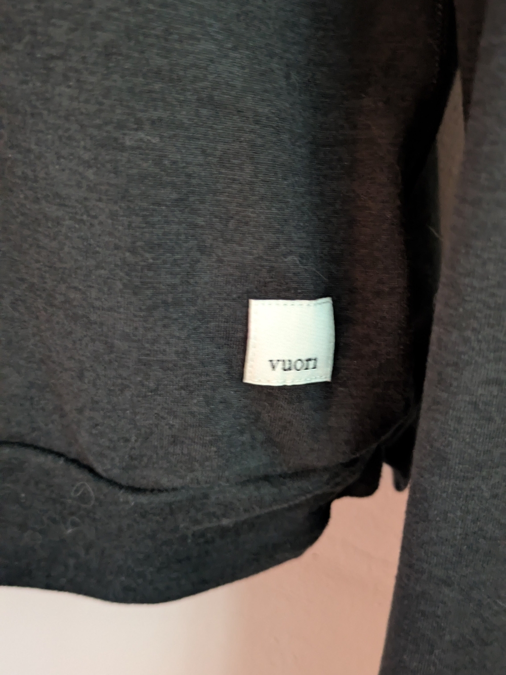 Vuori Black Pullover with White Logo Tab - Picture 2 of 5